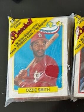 Set of 4 Topps 1990's Baseball Cards 30 in each UNOPENED pack. Cello wrapped